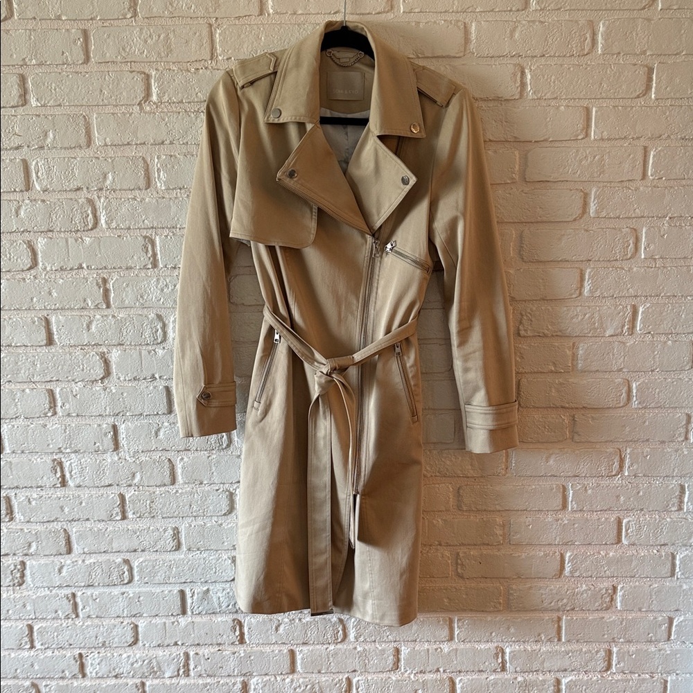 Soia & Kyo Tan Trench Coat